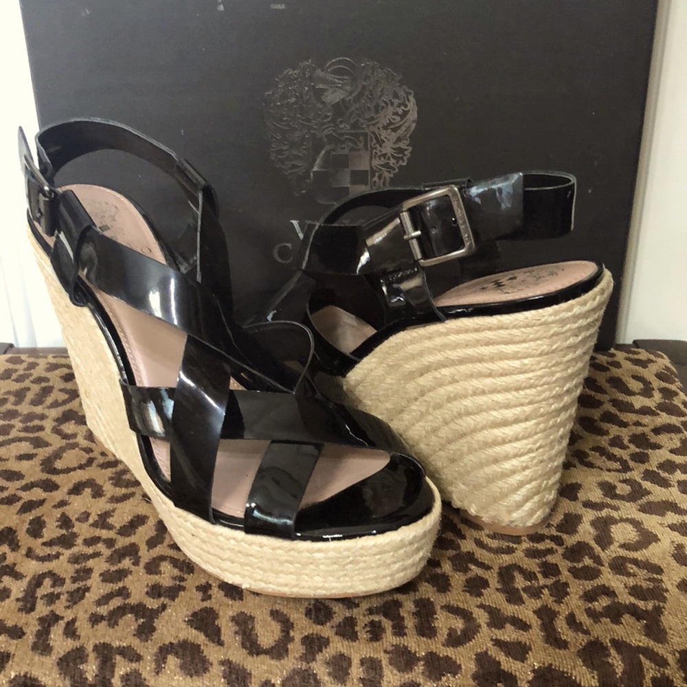 Vince Camuto Haddie Patent Wedge Sandal